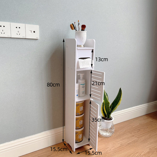 Toilet Paper Holder Toilet Paper Stand Bathroom Storage Cabinet Beside 80X15.5CM