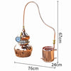 Copper Still Moonshine Distiller Essential Oil Extraction 5L Alcohol Distiller