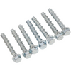 M6x50mm Flanged Hex Head Bolts 1000pcs Flange Hexagon Screws Carbon Steel