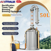50L Premium Alcohol Distiller Stainless Steel Still Wine Making Kit Home Brewing