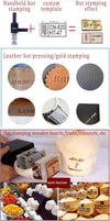 Handheld Hot Stamping Machine Heat Press Digital Leather Logo Foil Stamp 5*7CM