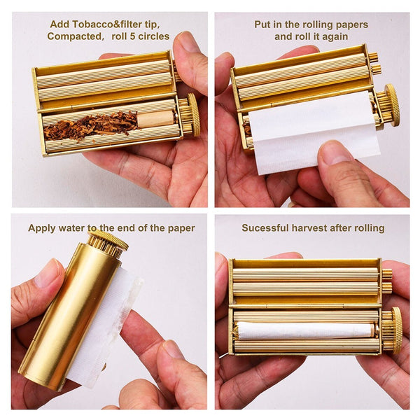 Portable Manual Tobacco Rolling Machine Cigarette Roller Rolling Smoking Device
