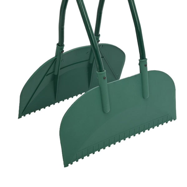 Long Handle Metal Leaf Grabber Rake Leaf Collector for Yard Work Labor-Saving