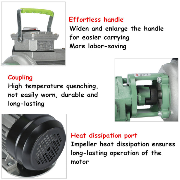 Heavy Duty 220V Diesel Biodiesel Oil Fuel Gear Transfer Pump 75L/min 750W