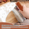 Dough Bench Scraper Stainless Steel Wooden Handle Cake Slicer Pastry Cutter AU