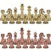 Upscale Metal Chess Set Foldable Wooden Chess Board Zinc Alloy Chess Pieces