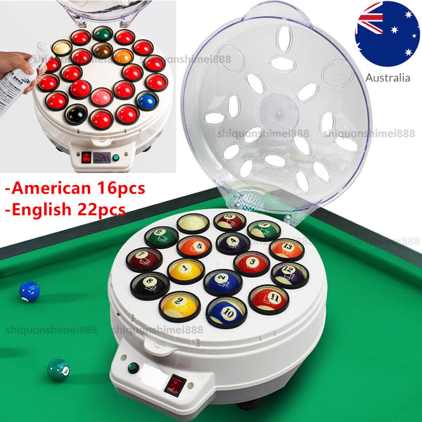 Automatic Pool Billiard Ball Clean Polish Machine Snooker British Balls American
