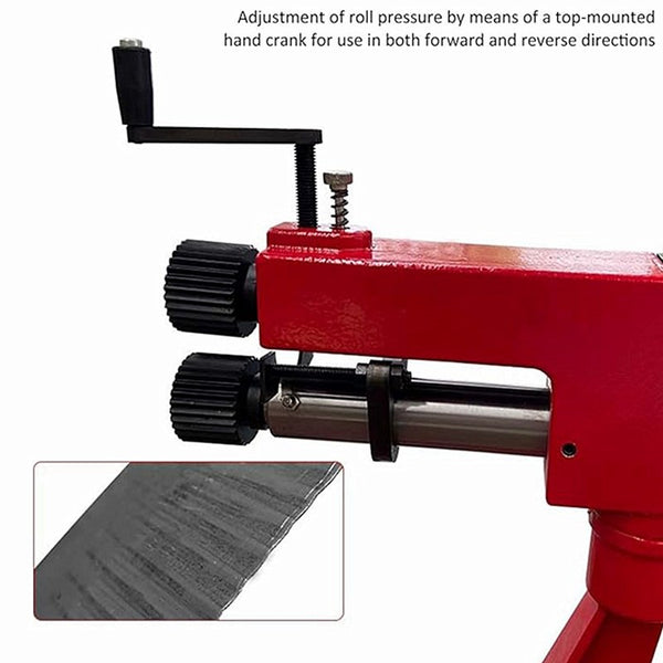 Metal Bead Roller Steel Bending Bender Manual Metal Sheet Rotary Forming Machine