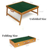 Foldable Wooden Mahjong Table Table Game Set with Tiles for 4 Players AU Stock