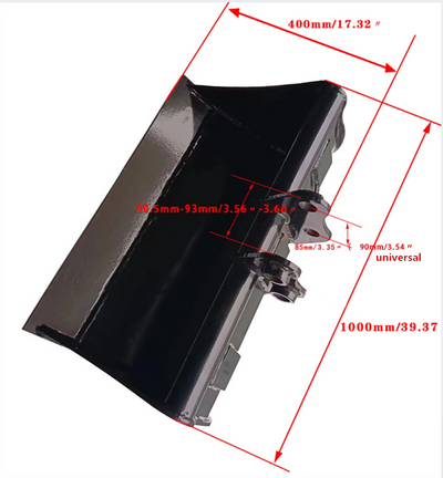 Excavator Attachment Soil Sieving Bucket Metal Wide Backhoe Rake for Mini Digger