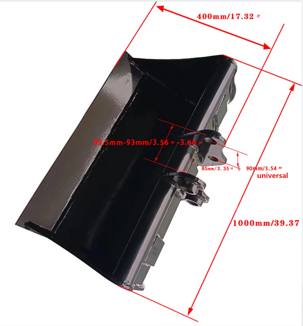 Excavator Attachment Soil Sieving Bucket Metal Wide Backhoe Rake for Mini Digger