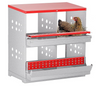 4/6 Hole Chicken Nesting Boxes Wall Mounted Metal Chicken Coop Laying Boxes AU