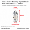 High Pressure Jetter Drain Nozzle 30/40 L/min Sewer Jetter Rotating Nozzle
