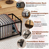 Vinyl Record Storage Rack on Wheels Sturdy Metal Frame Vinyl Organizer LP Holder