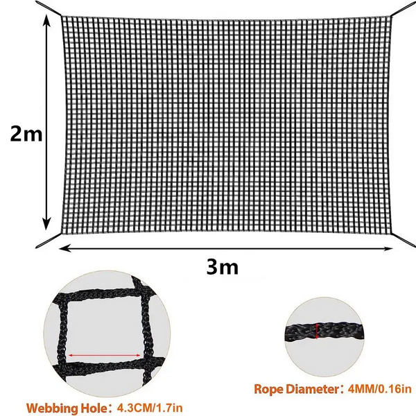 2*3m Kid Playground Play Safety Net Outdoor Climbing Cargo Net Children Backyard