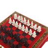 Antique Chinese Terra-Cotta Warriors Chess Set Wooden Chess Board Pieces Gifts