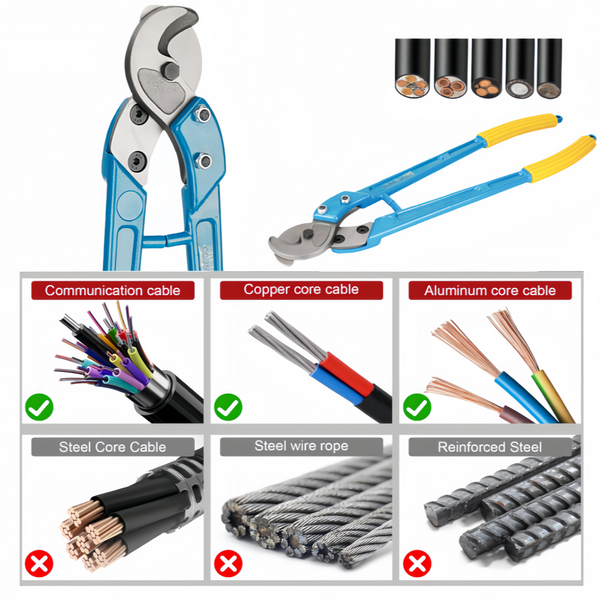 800mm Parrot Beak Cable Cutter Copper /Aluminum Up To 500mm² Cutting Wire Rope