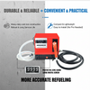 Fuel Pump Diesel Transfer Extractor Oil Electric Bowser Car 16GPM 60L/min Tool