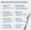4" Solar Bore Well Pump Submersible Water 5.2m³/H 146m Farm Ranch