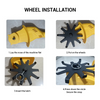 Cordless Cultivator Tiller Rotary Hoe Mini Electric Rototiller w/ 2 Battery