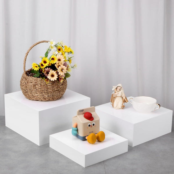 (10" 9" 8" 7" 6" 5") Large 6 PCS Buffet Risers Acrylic Hollow Cube Display