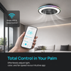 Modern Ceiling Fans Light LED Lights 6 Speeds App + Remote Control 3000K-6000K