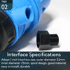 0.2%~2% Automatic Fertilizer Injector Water Powered Dosing Pump 3/4" Adjustable