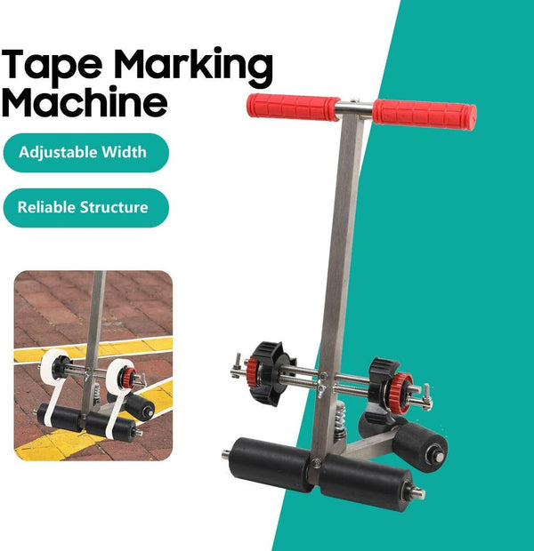 Tape Marking Machine Handle Height 55-80cm Upgraded Court Road Marking Tool
