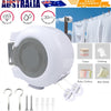 Double Retractable Washing Lines Heavy Duty Clothes Line Indoor Outdoor 30M Long