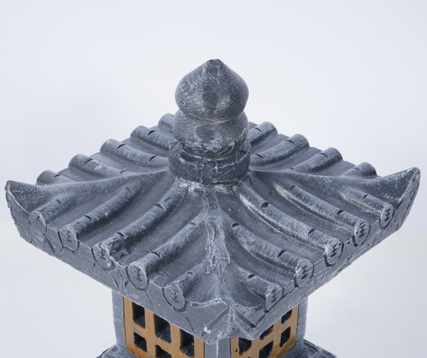 Garden Ornament Lamp Pagoda Sculpture Zen Palace Lantern Outdoor Decor Light