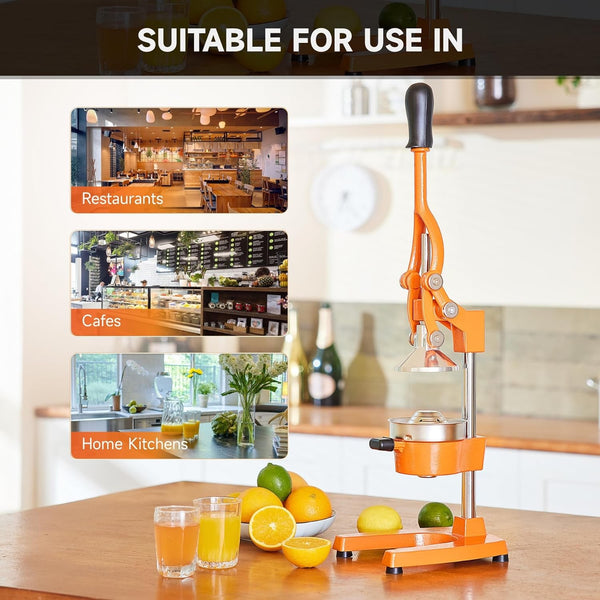 Manual Juicer Hand Press Juice Extractor Citrus Juicer Lemon Squeezer Cast-Iron