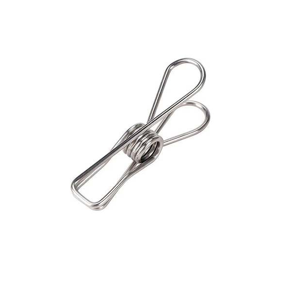 60pcs Stainless Steel Clothes Pegs Hanging Windproof Wire Clips Photos Clips AU