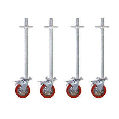 4 Pack 6" Adjustable Leveling Scaffolding Wheels Scaffolding Caster 79cm Long AU