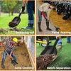 Heavy Duty Chicken Coop Sifting Scoop Sand Sifting Shovel with Wooden Handle AU