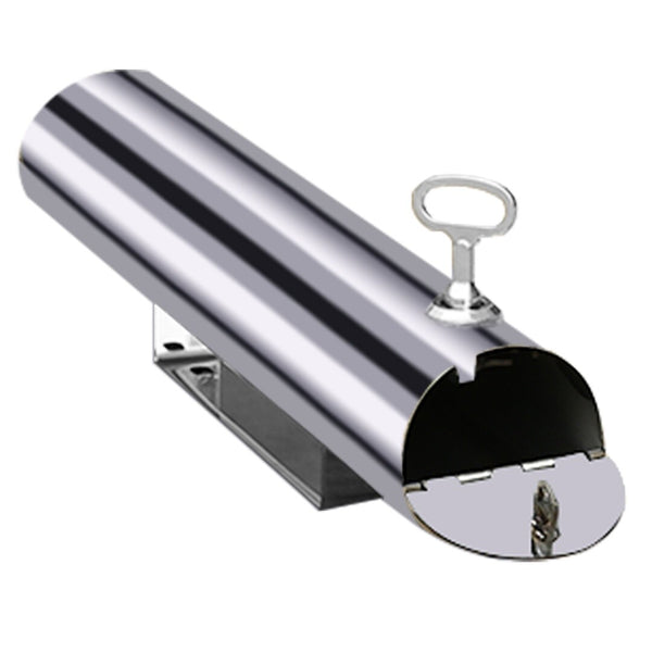 Wall Mounted Ashtray Stainless Steel Commercial 1.8L Outdoor Cylinder Ash Bin AU
