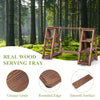 3 Tier Cupcake Stand Wooden Foldable Cake Stand with Removable Trays for Party