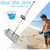 Sand Fleas Rake With Pail Shark Tooth Sifter Stainless Steel Sand Fleas Rake