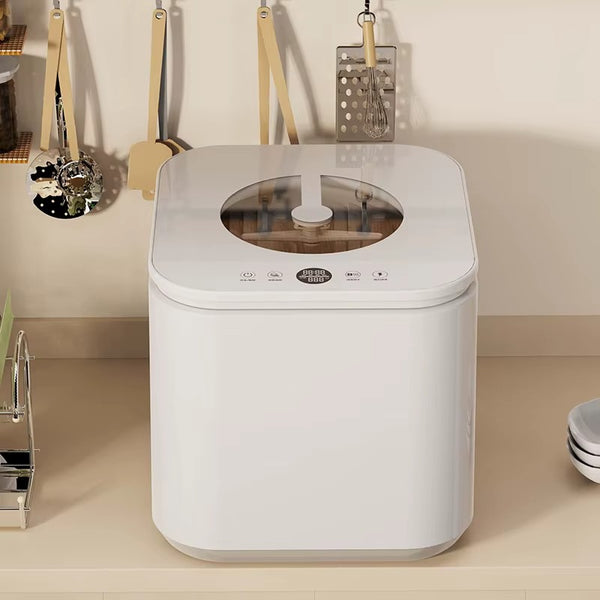 Portable Mini Dishwasher with Water Tank Benchtop Dishwasher 60° Spray 6 Program