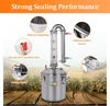 50L Premium Alcohol Distiller Stainless Steel Still Wine Making Kit Home Brewing