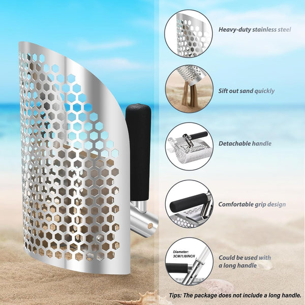 Sand Scoop for Metal Detecting Heavy Duty Metal Detector Beach Finds Scoop