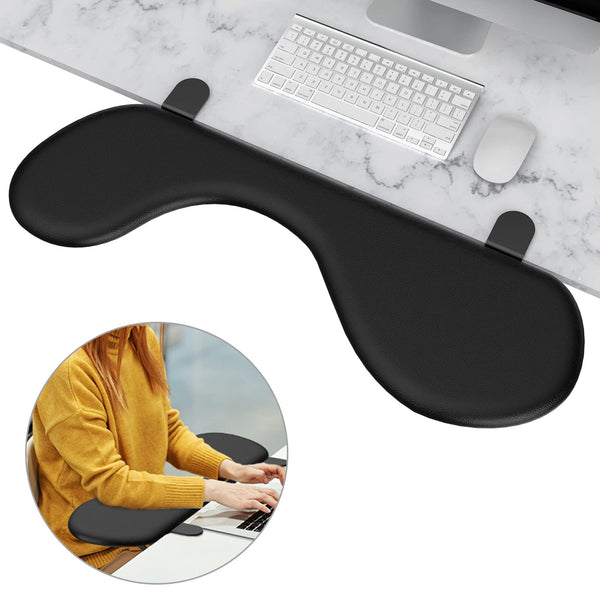 Desk Extender Tray Foldable Arm Rest Support Table Mount Armrest Shelf Black