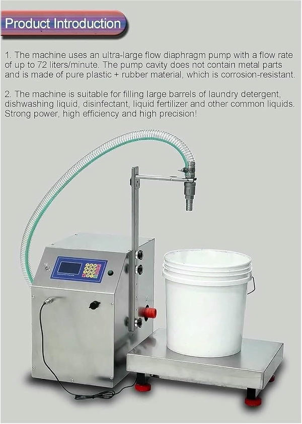 Automatic Dispensing Filling Machine 72L/min Liquid Filling Device Large Flow AU