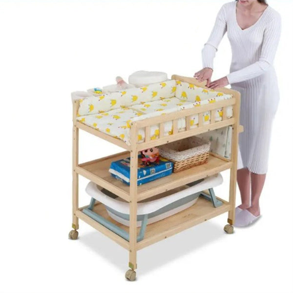 Baby Changing Table Portable Infant Diaper Changing Table with Storage Shelf