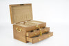 3Tier Wooden Jewelry Box Storage Cabinet Organizer For Necklaces Earrings w/Lock