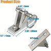 4Pcs 316 Stainless Steel Top Deck Hinge with Pin & Ring for Marine Boat Bimini