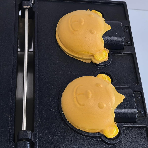 2PCS Bear Shaped Waffle Commercial Waffle Maker Waffle Baker Machine 1800W