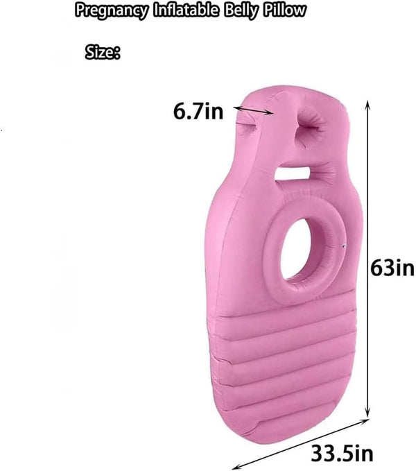 Pregnancy Mattress Inflatable Pillow Full Body Maternity Airbed with Hole Gifts