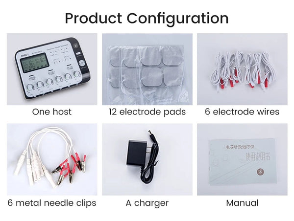 6 Output Electronic Acupuncture Stimulator Machine Body Relax Massager Device