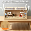80CM Chick Brooder Box Wood with Digital Thermostat for Chicks Quail Hamsters AU