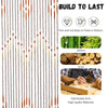 Beaded Curtain Door String Curtains 31Lines Bamboo Wooden Beaded Doorway Curtain